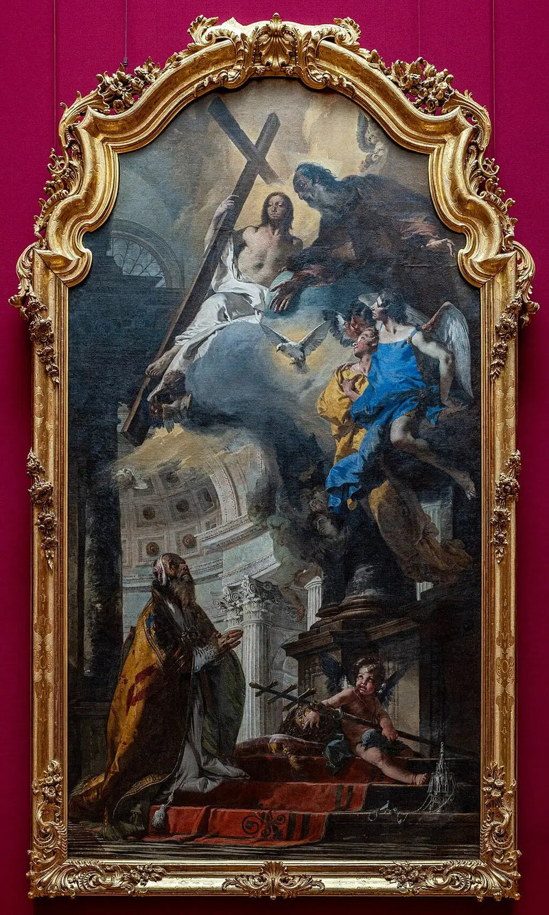 El Papa San Clemente adorando a la Trinidad - Giovanni Battista Tiepolo