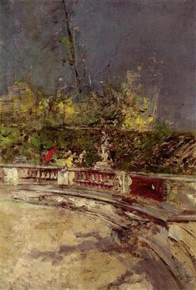 El paraguas rojo - Giovanni Boldini