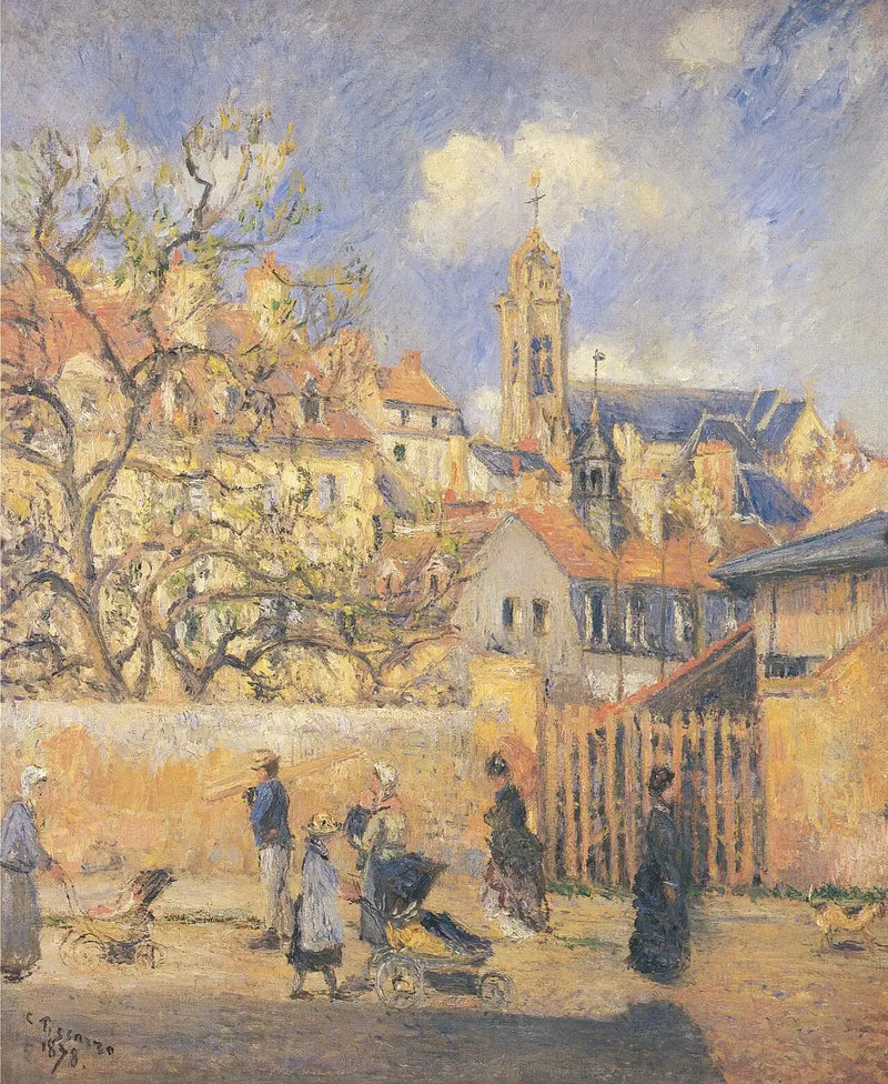 El Parque de los Carros, Pontoise - Camille Pissarro