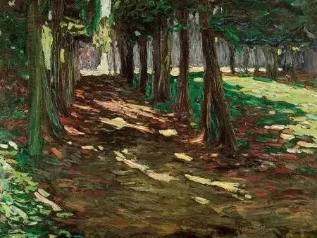 El Parque de Saint-Cloud, camino sombreado - Vassily Kandinsky