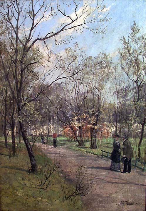El Parque del Palacio Real, Oslo - Frits Thaulow