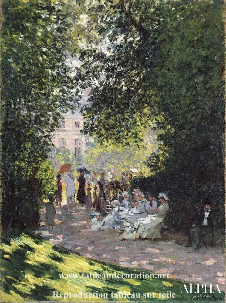 Le Parc Monceau - Tableau Monet - Reproductions de tableaux et peintures haut de gamme