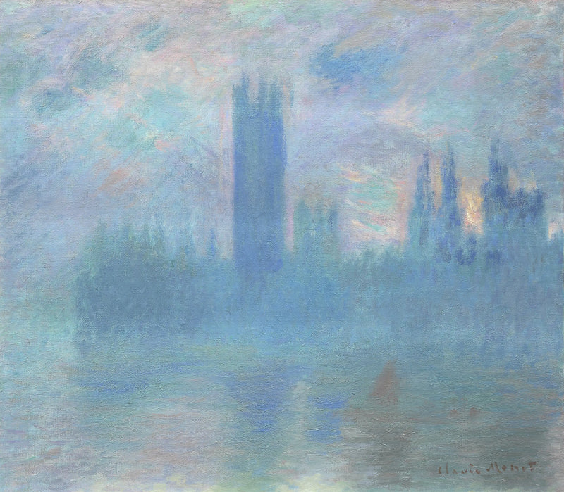 El Parlamento de Londres - Claude Monet