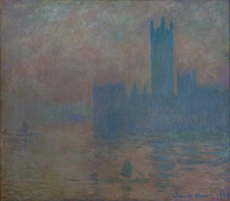 El Parlamento de Londres, efecto de niebla - Claude Monet