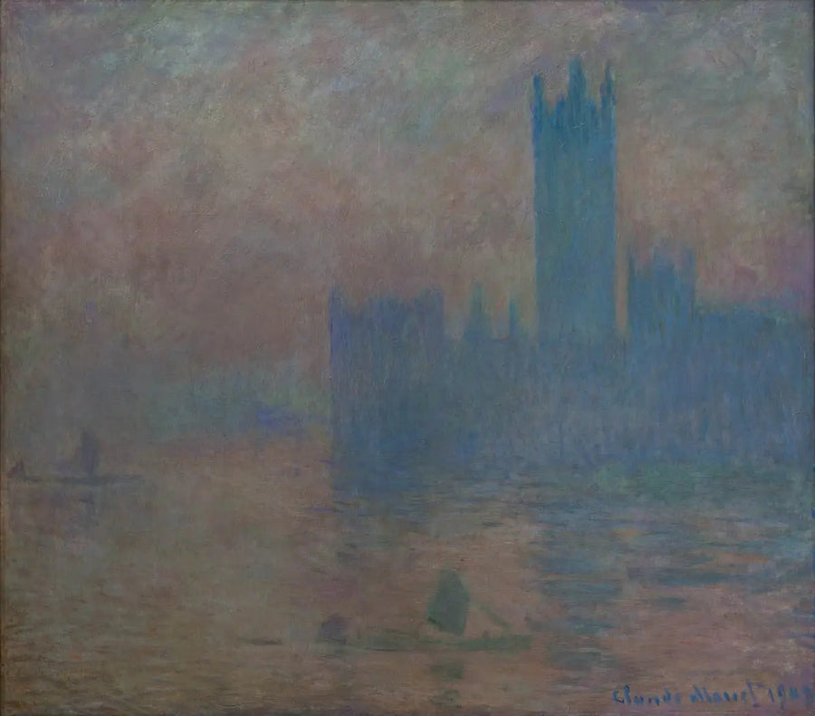 El Parlamento de Londres, efecto de niebla - Claude Monet