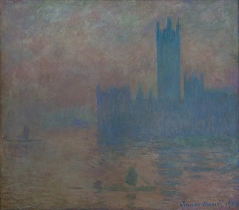 El Parlamento de Londres, efecto de niebla - Claude Monet