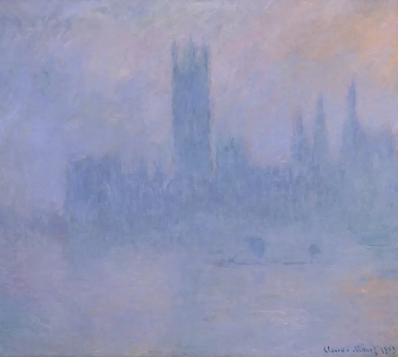 El Parlamento, sinfonía en azul - Claude Monet