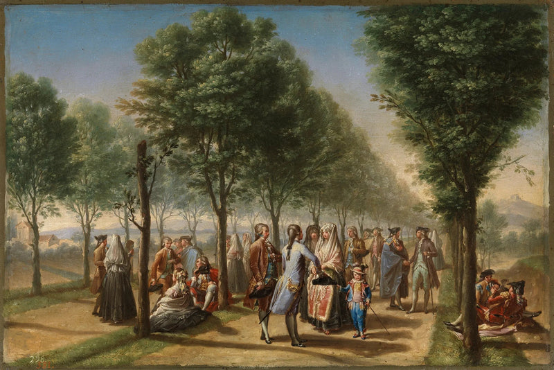 El Paseo de las Delicias - Francisco Bayeu