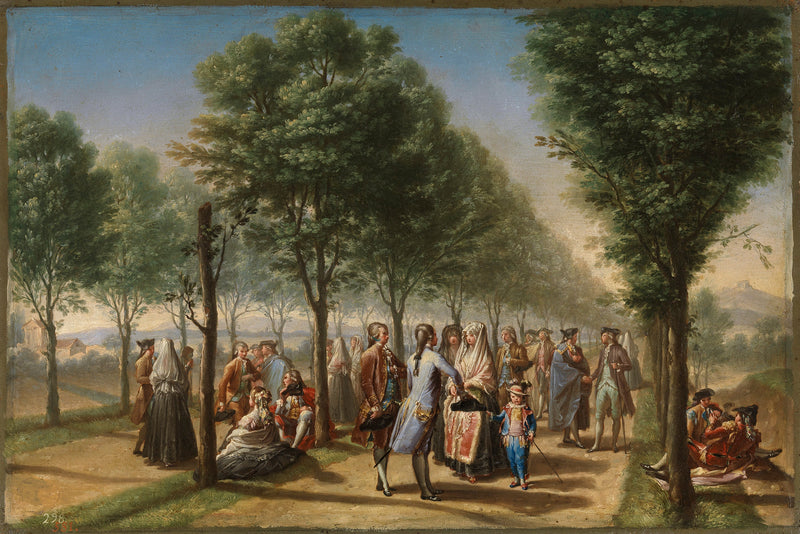 El Paseo de las Delicias - Francisco Bayeu