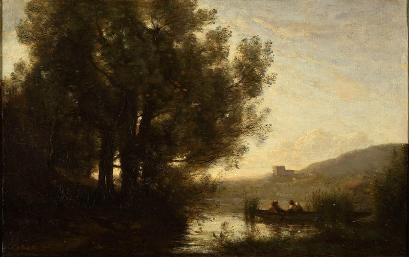 El paso del río - Jean-Baptiste Camille Corot