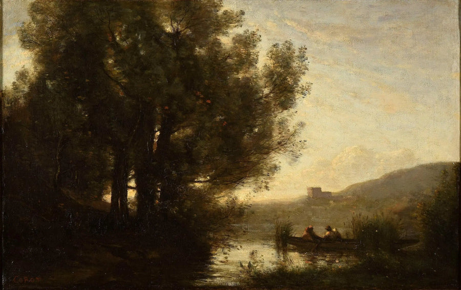 El paso del río - Jean-Baptiste Camille Corot