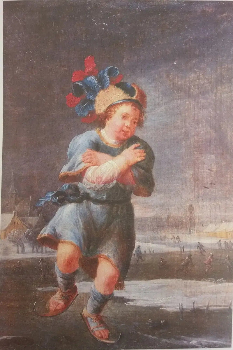 El patinador sobre hielo - David Teniers el Joven