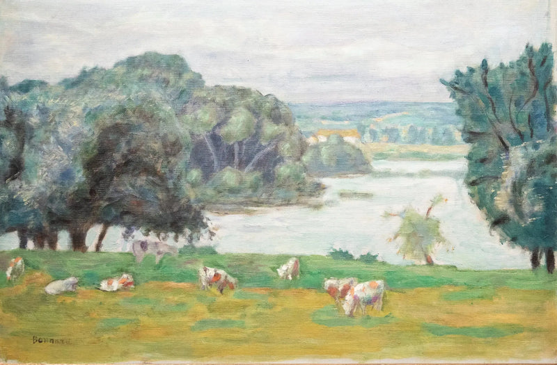 El pastoreo, orilla del Sena - Pierre Bonnard