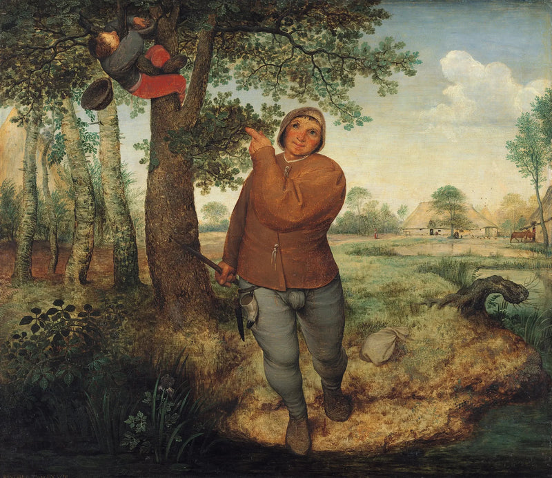 El campesino y el ladrón de nidos - Pieter Brueghel el Viejo