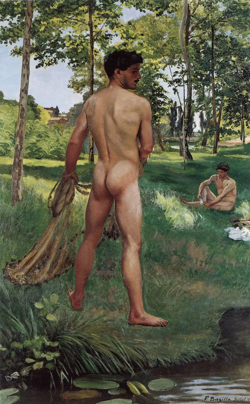 El Pescador con el esparvero - Frédéric Bazille