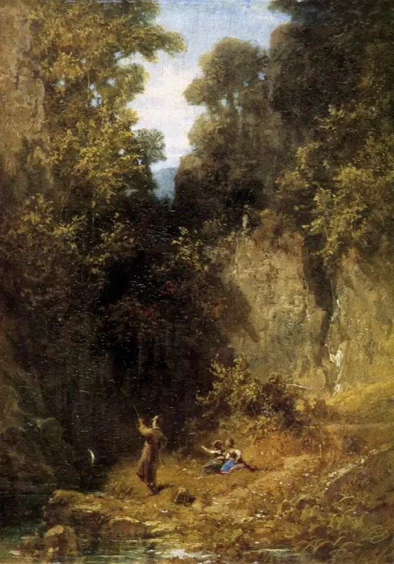 El pescador - Carl Spitzweg