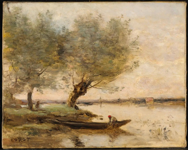 El pescador - Jean-Baptiste Camille Corot