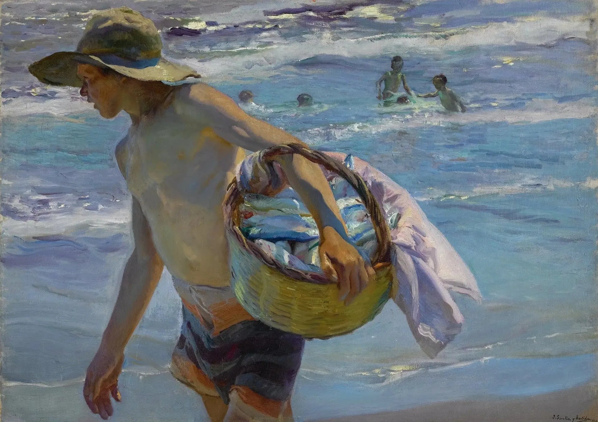 Le Pêcheur - Joaquín Sorolla image 1 copie de tableau peinte à la main