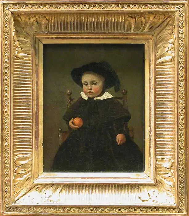 El pintor Adolphe Desbrochers, niño, inquilino de una naranja - Jean-Baptiste Camille Corot