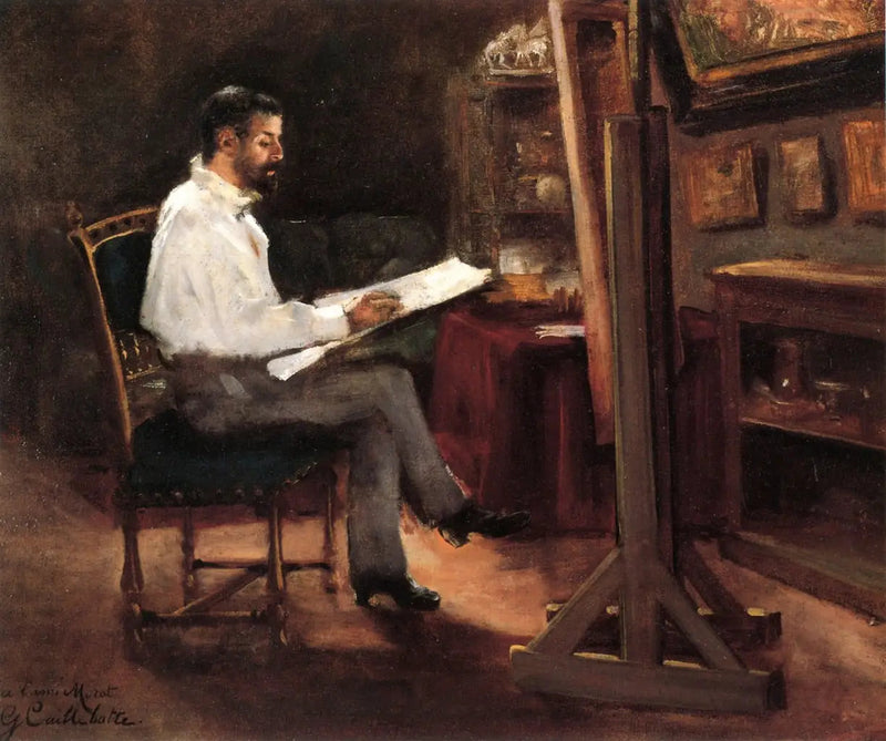El pintor Morot en su taller - Gustave Caillebotte