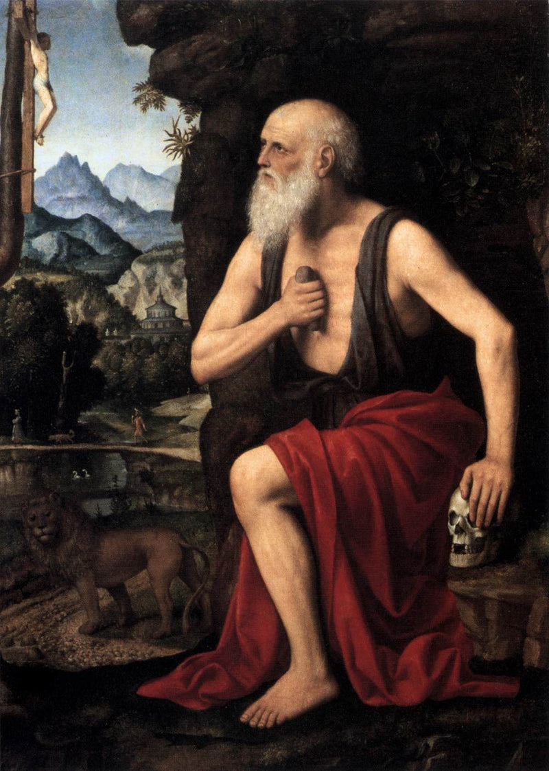 El penitente San Jerónimo - Bernardino Luini