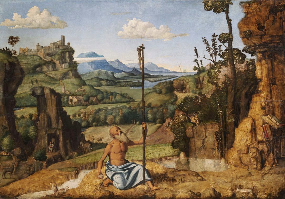 Le pénitent Saint Jérôme dans le désert - Cima da Conegliano - Alpha Reproduction