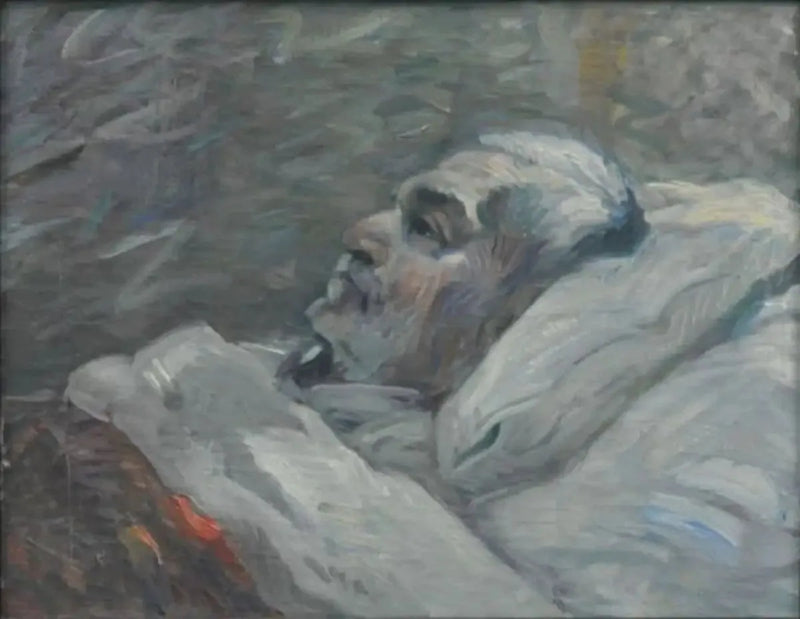 El Padre en la cama de enfermo I - Franz Marc