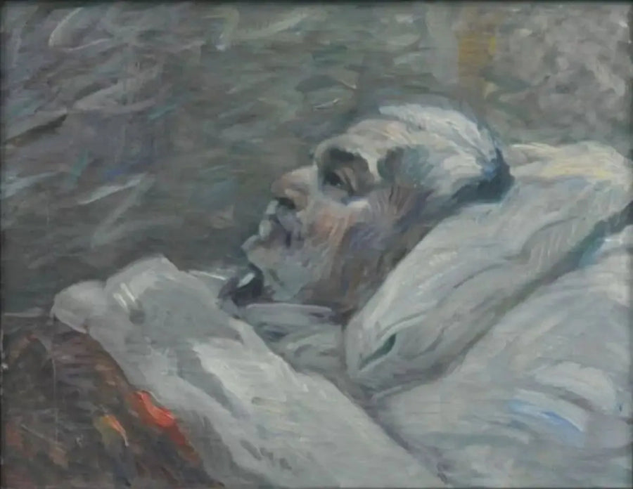 El Padre en la cama de enfermo I - Franz Marc