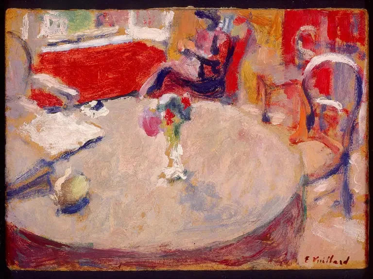 El pequeño ramo en la mesa - Édouard Vuillard