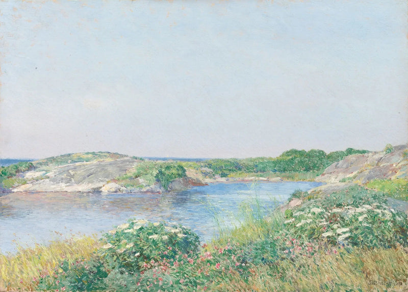 El pequeño estanque, Appledore - Childe Hassam