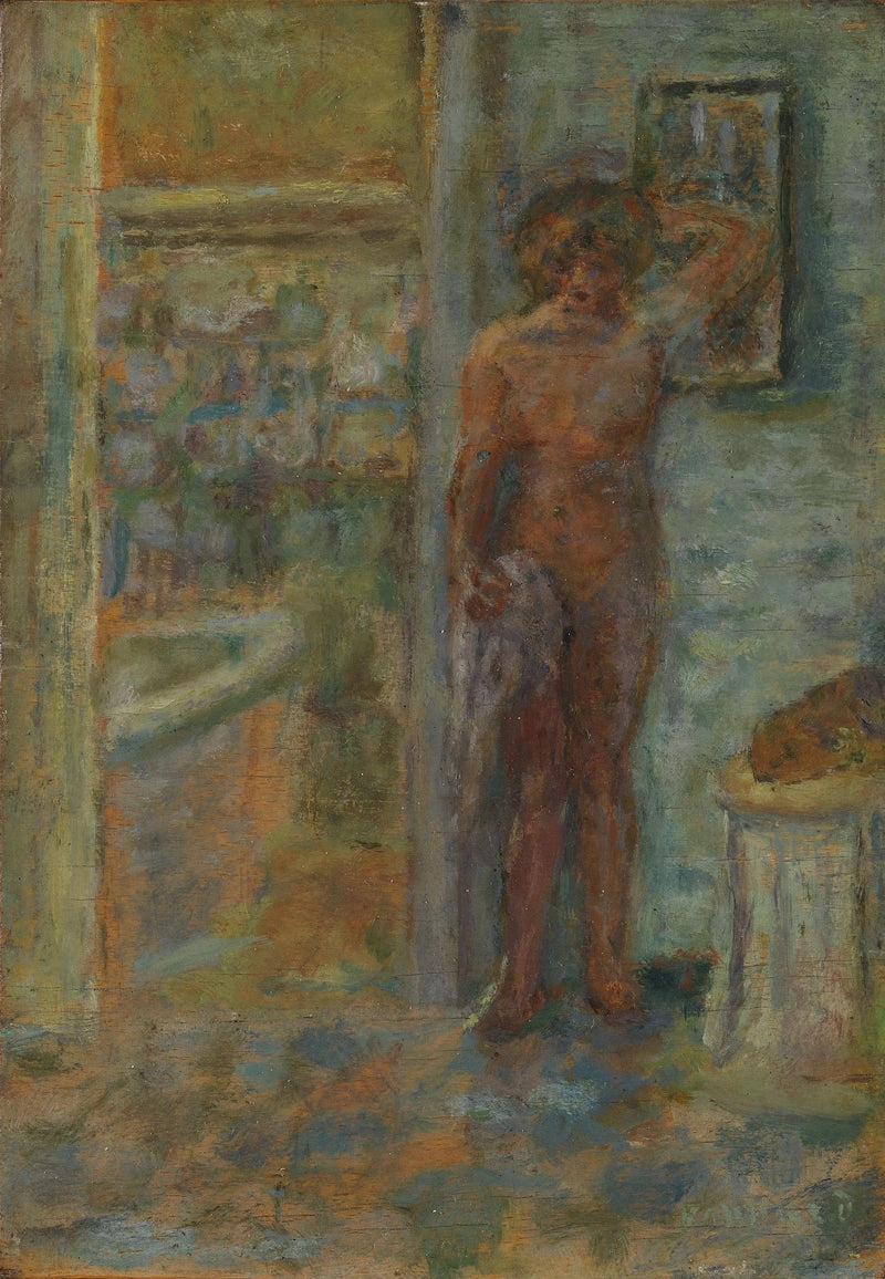 El pequeño desnudo frente al espejo - Pierre Bonnard