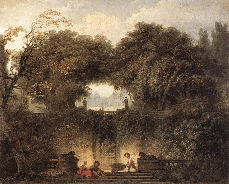 El pequeño parque - Jean-Honoré Fragonard