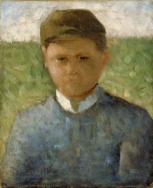 El pequeño campesino en azul - Georges Seurat