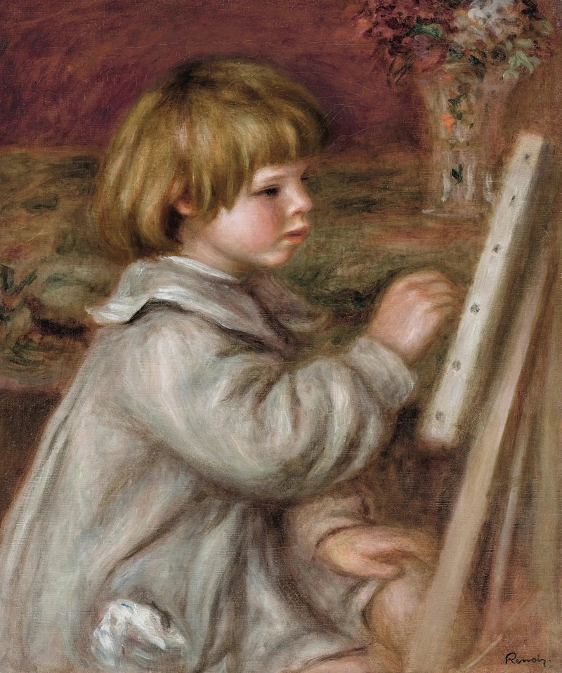 El pequeño pintor (Claude Renoir) - Pierre-Auguste Renoir