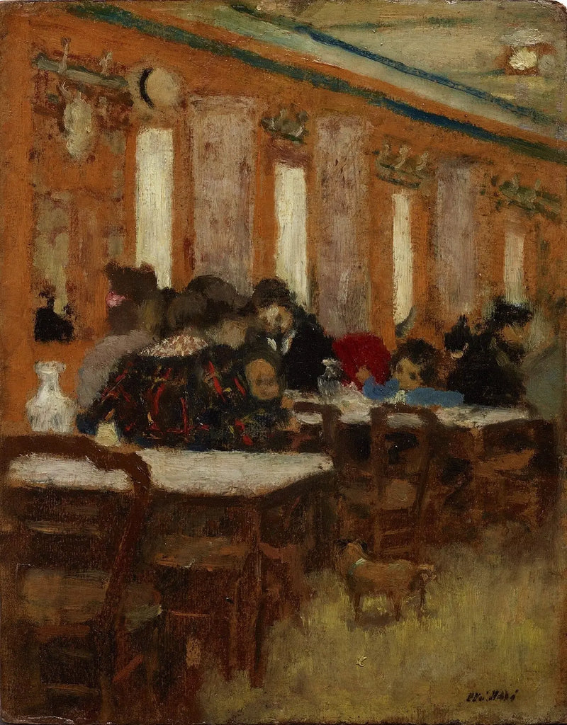 El pequeño restaurante - Édouard Vuillard