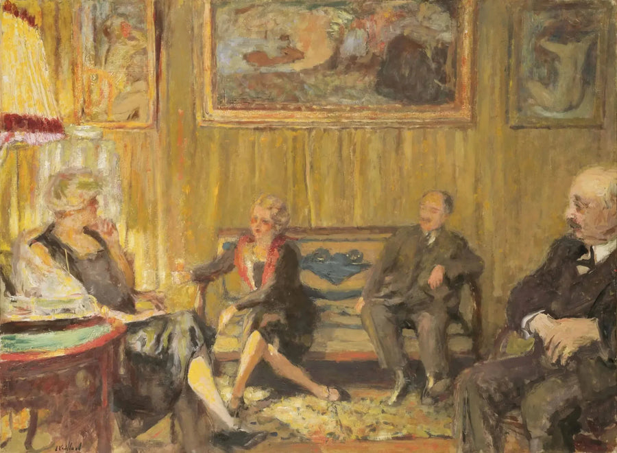 El Pequeño Salón calle de Nápoles - Édouard Vuillard