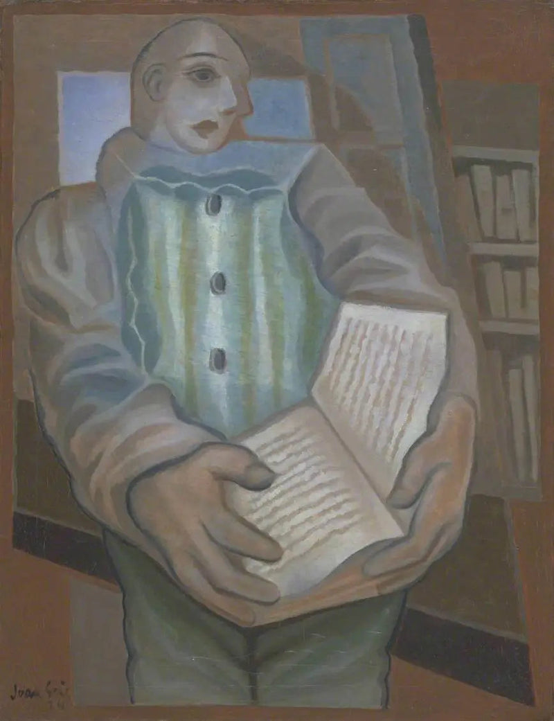 El Pierrot con libro - Juan Gris