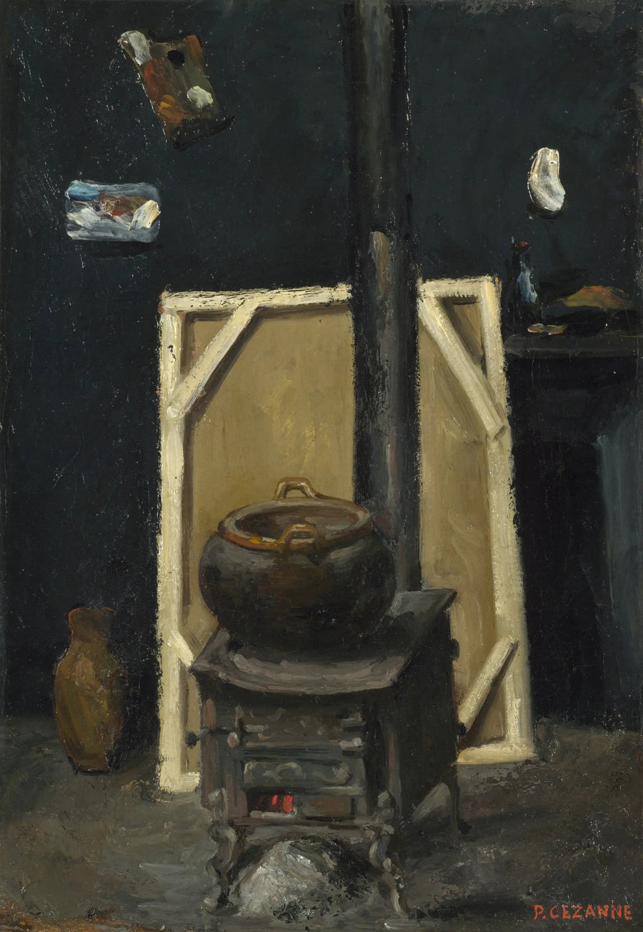 La estufa del taller - Paul Cézanne