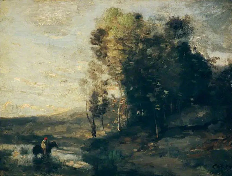 El punto de agua - Jean-Baptiste Camille Corot