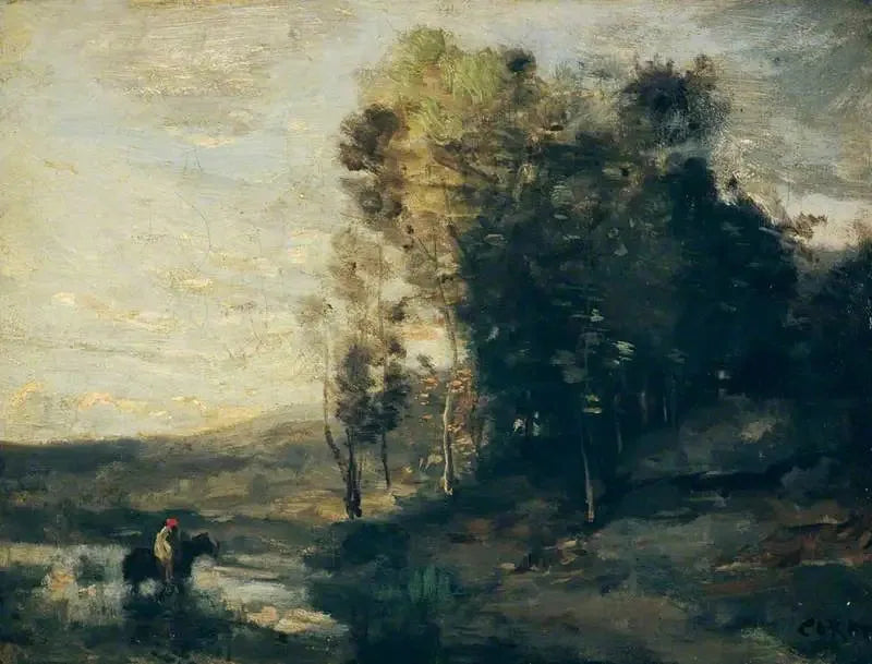 El punto de agua - Jean-Baptiste Camille Corot