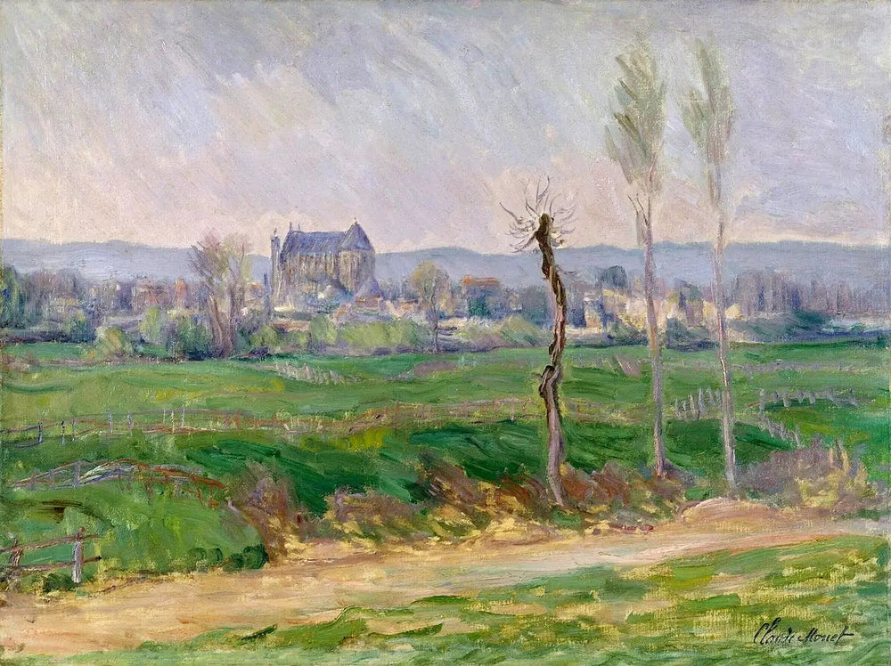 Le point de vue de Vernon - Claude Monet image 1 reproduction de peinture à l’huile