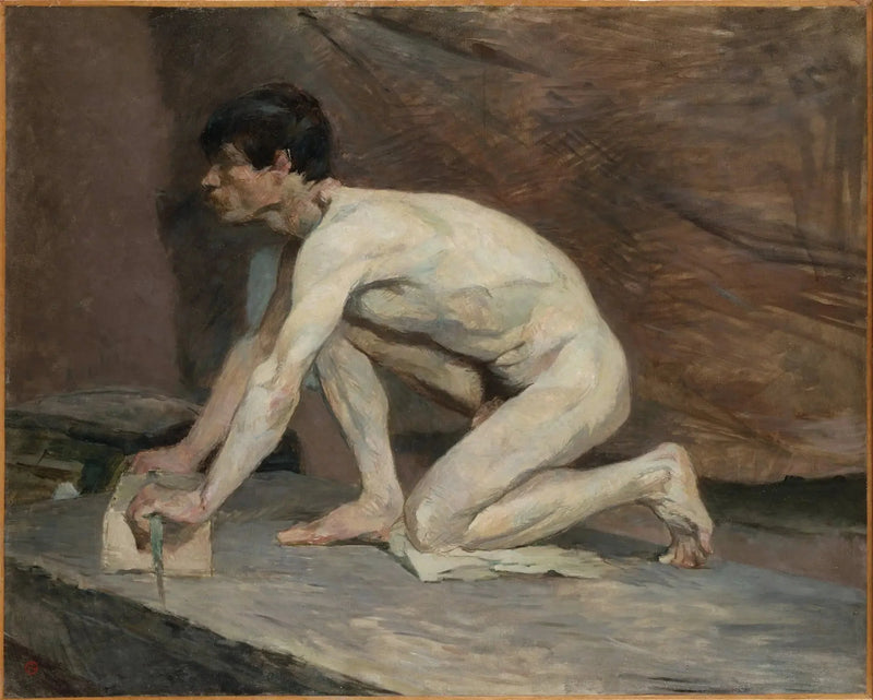 El pulidor de mármol - Henri de Toulouse-Lautrec