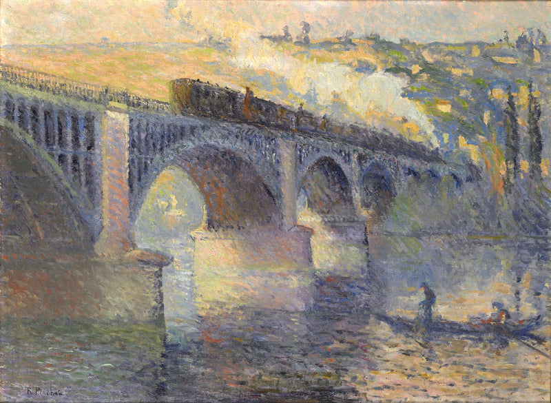 El Puente de los Ingleses, atardecer - Robert Antoine Pinchon