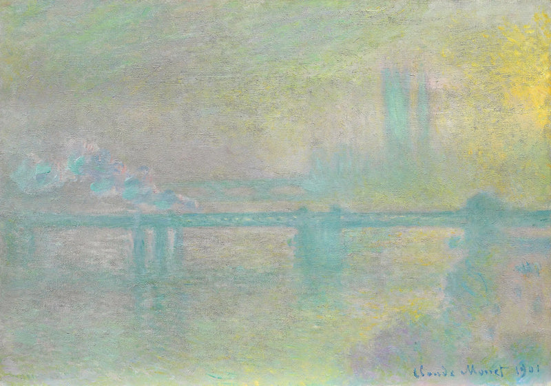 El puente Charing Cross, Londres - Claude Monet
