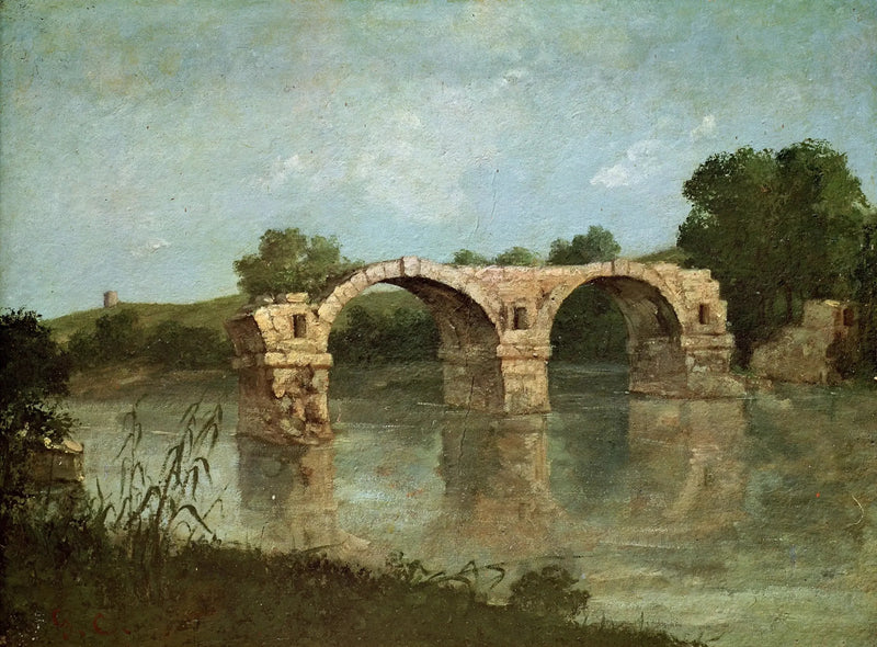El puente de Ambrussum - Gustave Courbet