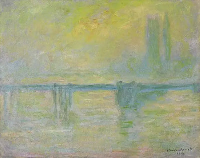 Reproduction du tableau « Le Pont de Charing-Cross, brouillard - Claude Monet » par Alpha Reproduction en peinture à l’huile