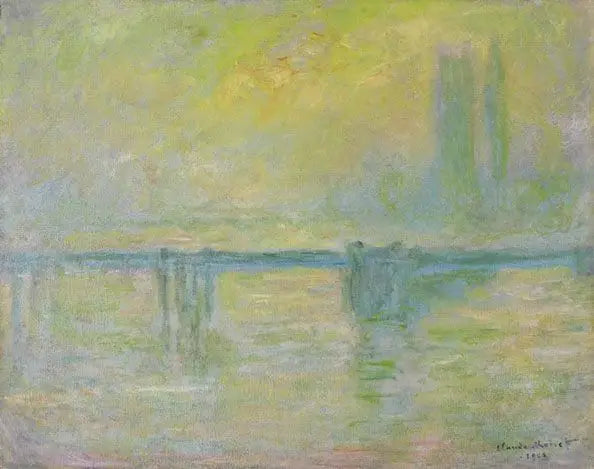 El Puente de Charing-Cross, niebla - Claude Monet