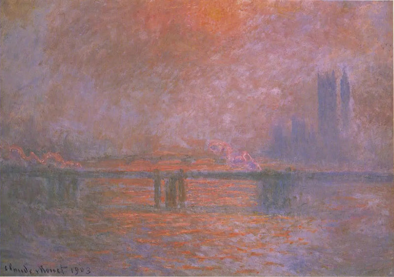 El puente de Charing Cross, el Támesis - Claude Monet