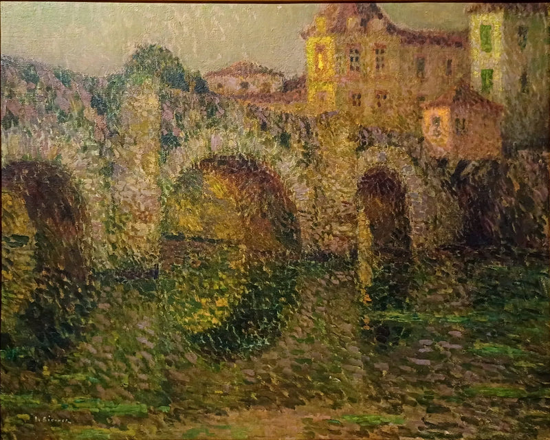 El puente de Clisson al atardecer - Henri Le Sidaner