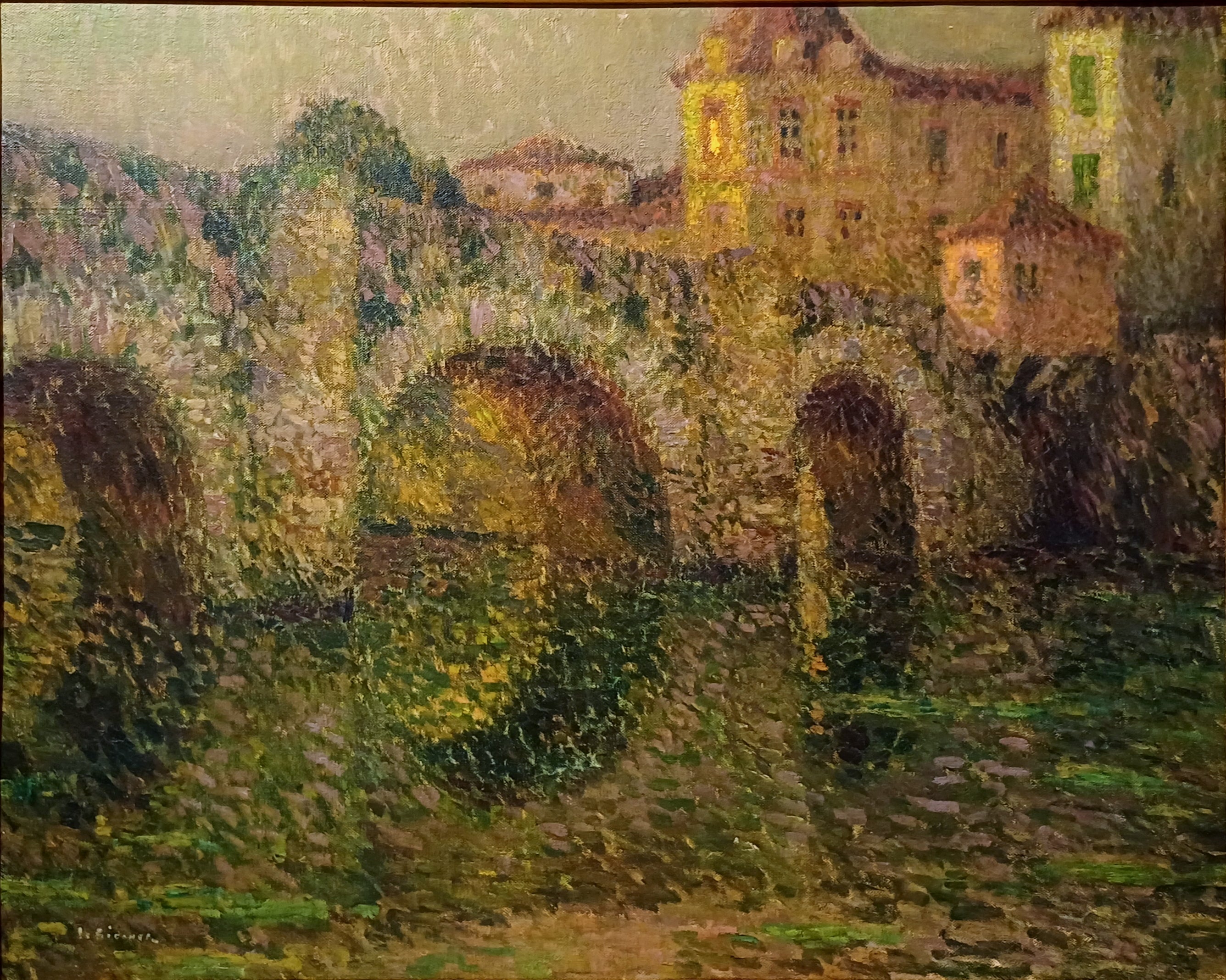 Le pont de Clisson au crépuscule - Henri Le Sidaner - Alpha Reproduction